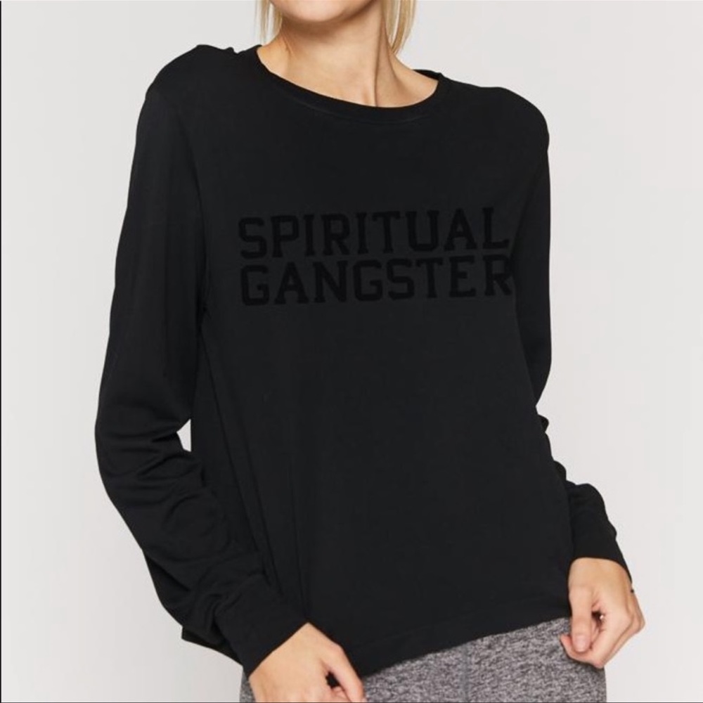 Spiritual Gangster Black Long Sleeve Tee